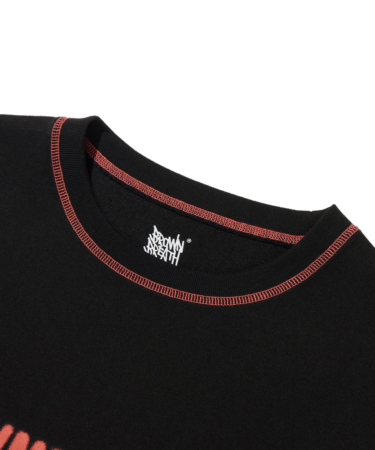 브라운브레스(BROWNBREATH) STITCH BB TEE - BLACK