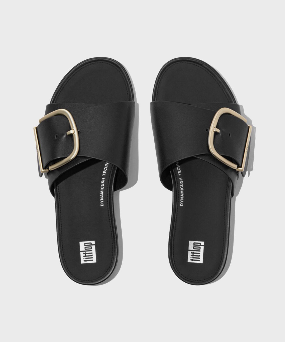 핏플랍(FITFLOP) 그라시에 맥시 버클 슬라이드 Black