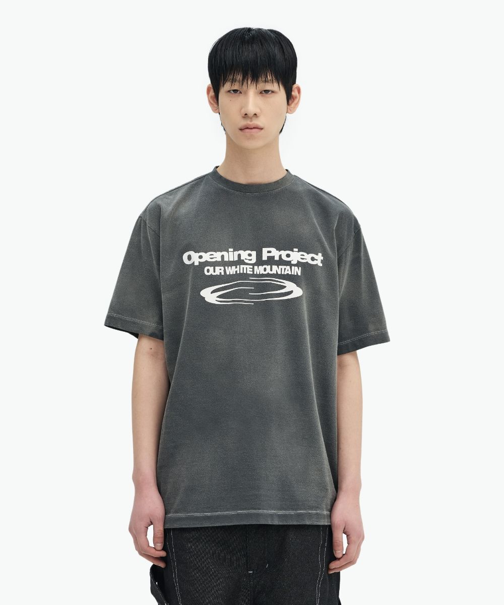 MUSINSA公式 | OPENING PROJECT Dyed Identity T Shirt - Washed