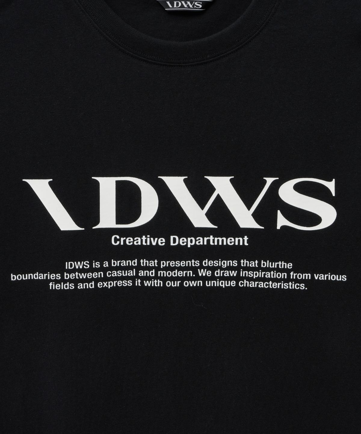 아이돈워너셀(IDWS) Logo Printed T-Shirt Black