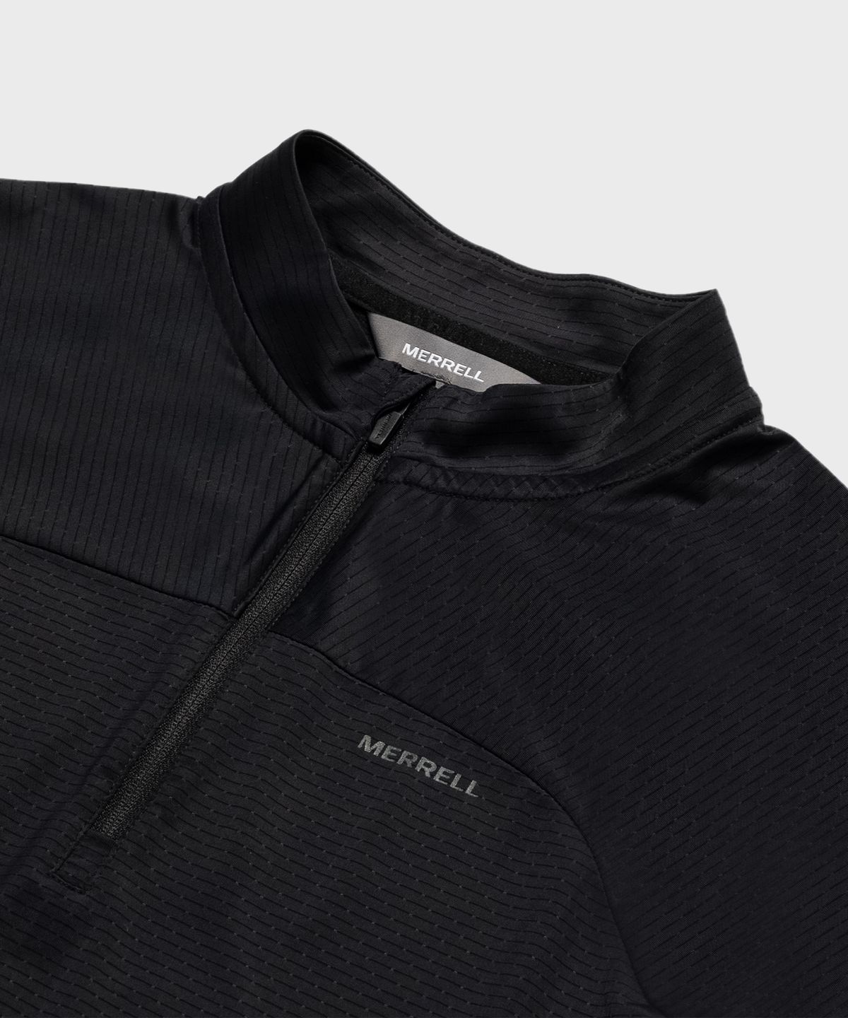 머렐(MERRELL) [WOMEN] 하이크 매쉬패치 반집 반팔 티셔츠 BLACK