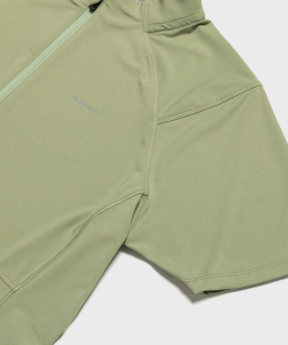 머렐(MERRELL) [WOMEN] 하이크 스트레치 반집 반팔 티셔츠 LIGHT KHAKI