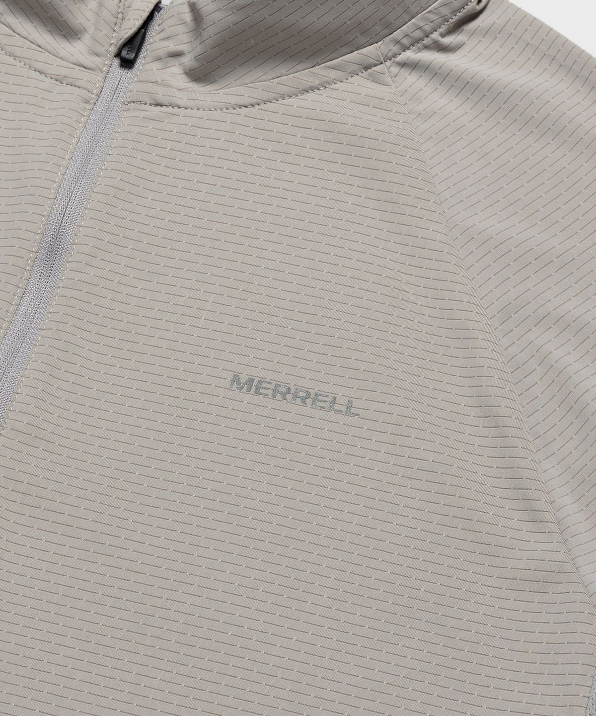 머렐(MERRELL) [MEN] 하이크 매쉬패치 반집 반팔 티셔츠 LIGHT GREY