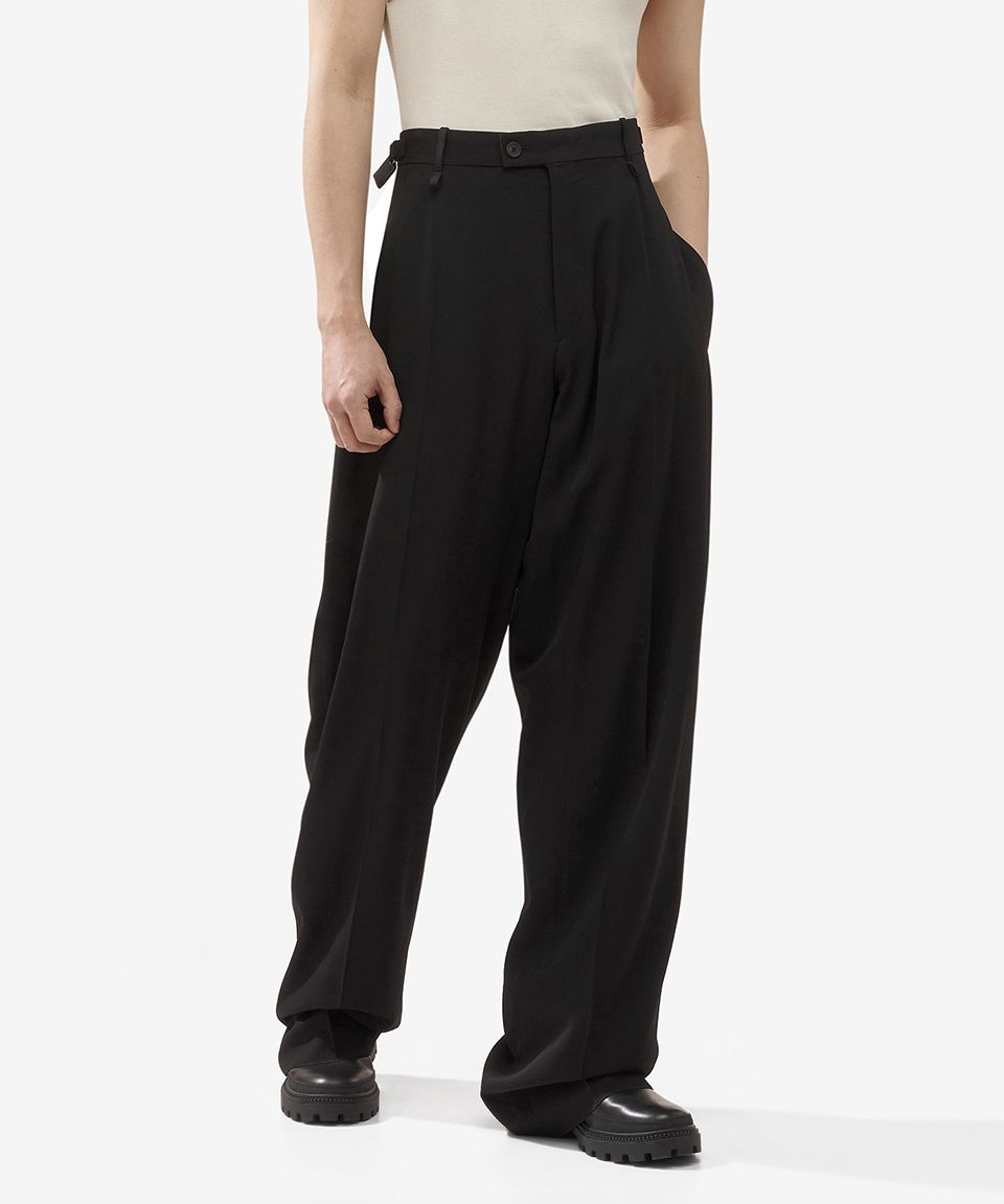 MUSINSA | BALENCIAGA Skater Taylor Pants - Black / 768544TPT031000