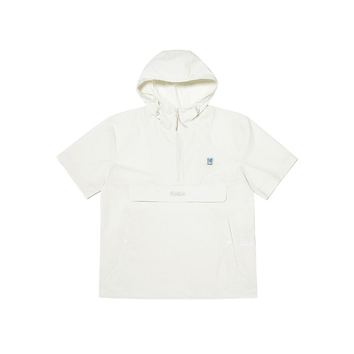 코닥(KODAK) 크로마 브리즈 반팔 후드 아노락 IVORY