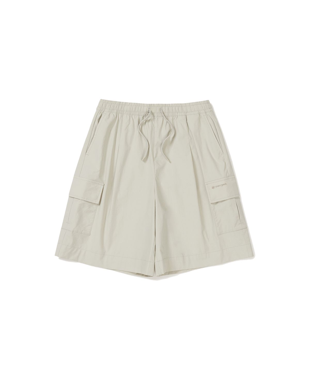 스노우피크 어패럴(SNOWPEAK APPAREL) 클랜드 여성 우븐 카고 반바지 Light Beige (S24MWDHP11)