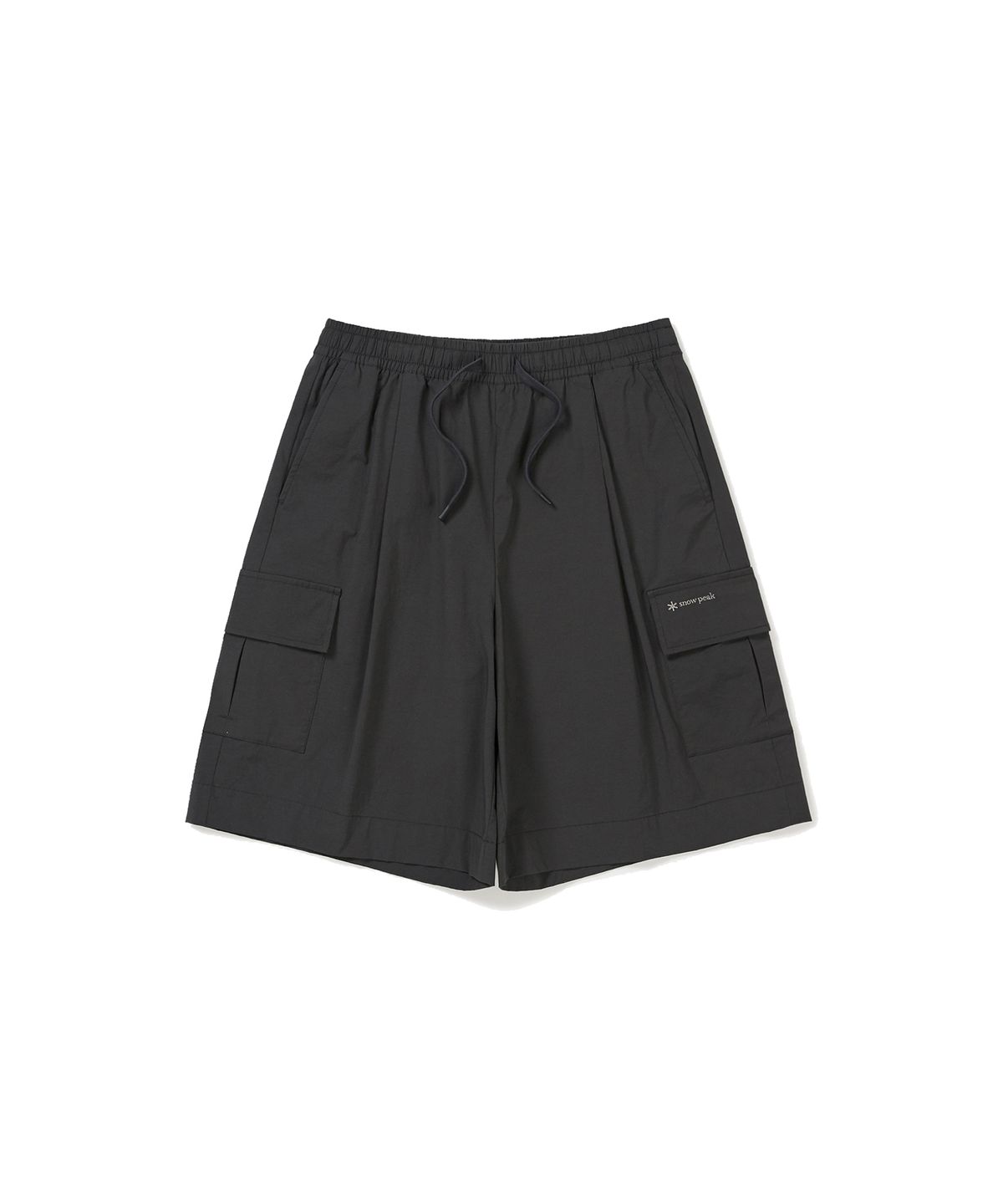 스노우피크 어패럴(SNOWPEAK APPAREL) 클랜드 여성 우븐 카고 반바지 Charcoal (S24MWDHP11)