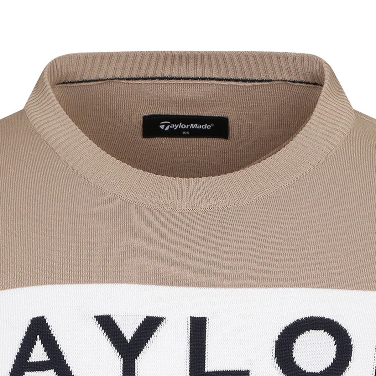 테일러메이드 어패럴(TAYLORMADE APPAREL) 남성 스트라이프 라운드 니트 TSN-11HG24-509