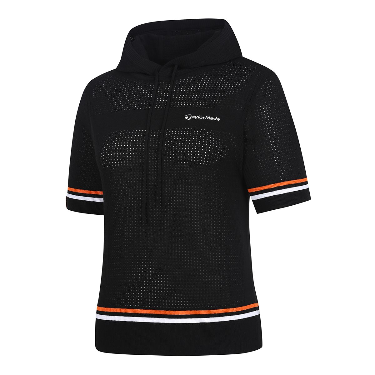 테일러메이드 어패럴(TAYLORMADE APPAREL) 여성 후드 반팔 니트 TSN-62HG21-199