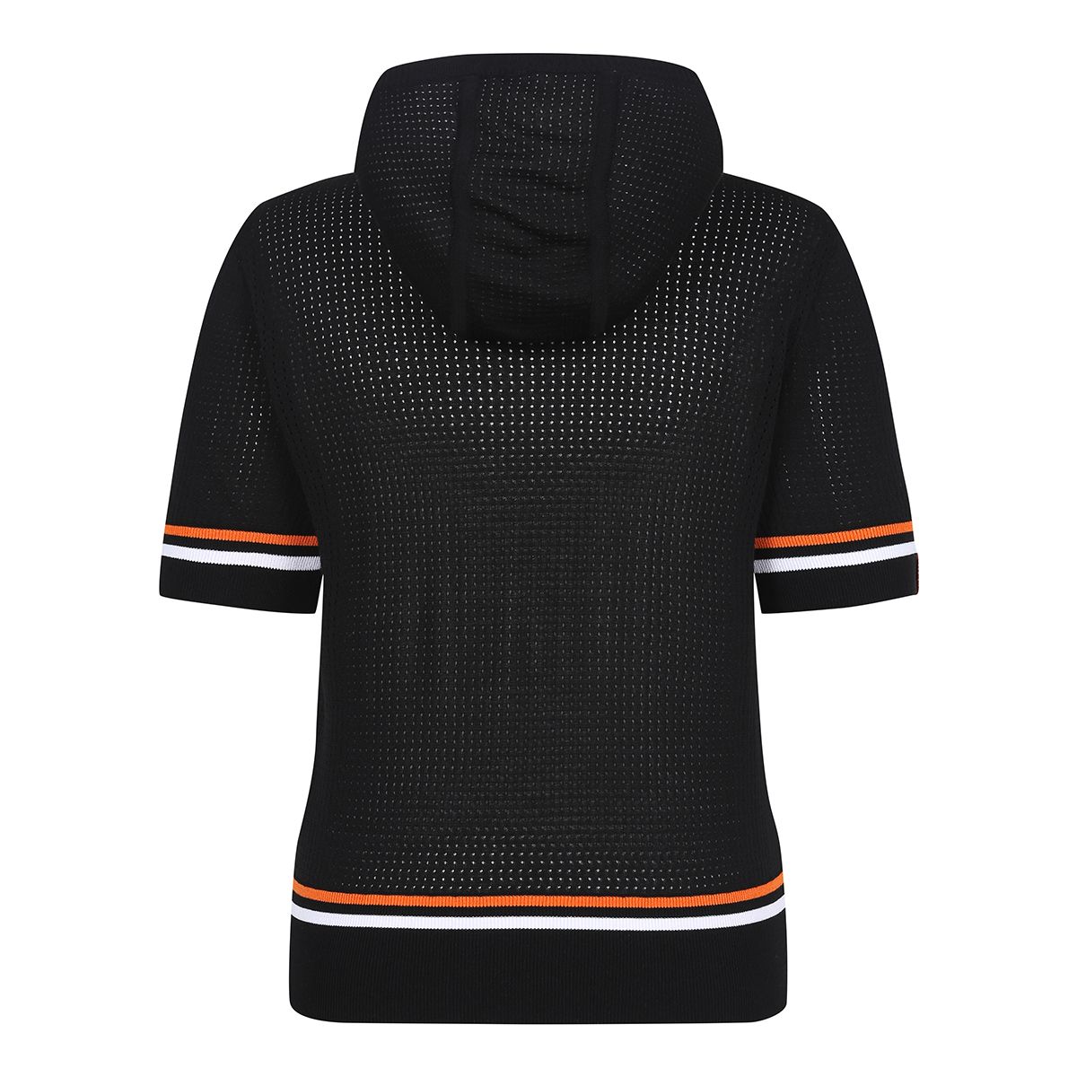 테일러메이드 어패럴(TAYLORMADE APPAREL) 여성 후드 반팔 니트 TSN-62HG21-199