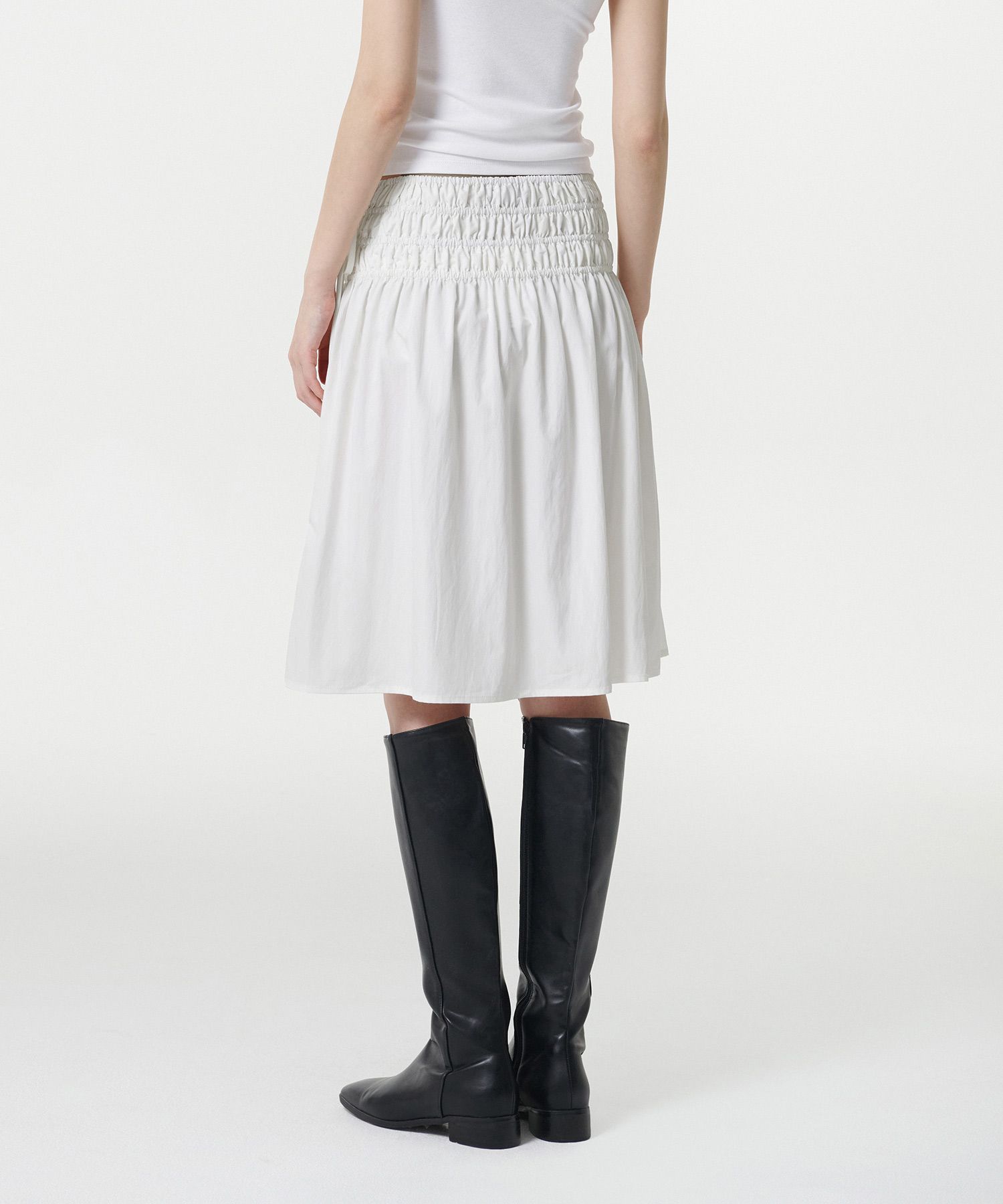 SHIRRING STRAIGHT SKIRT サイズ2 新品未使用 マイベスト MameKurogouchi(マメクロゴウチ) vol.38】Shirring