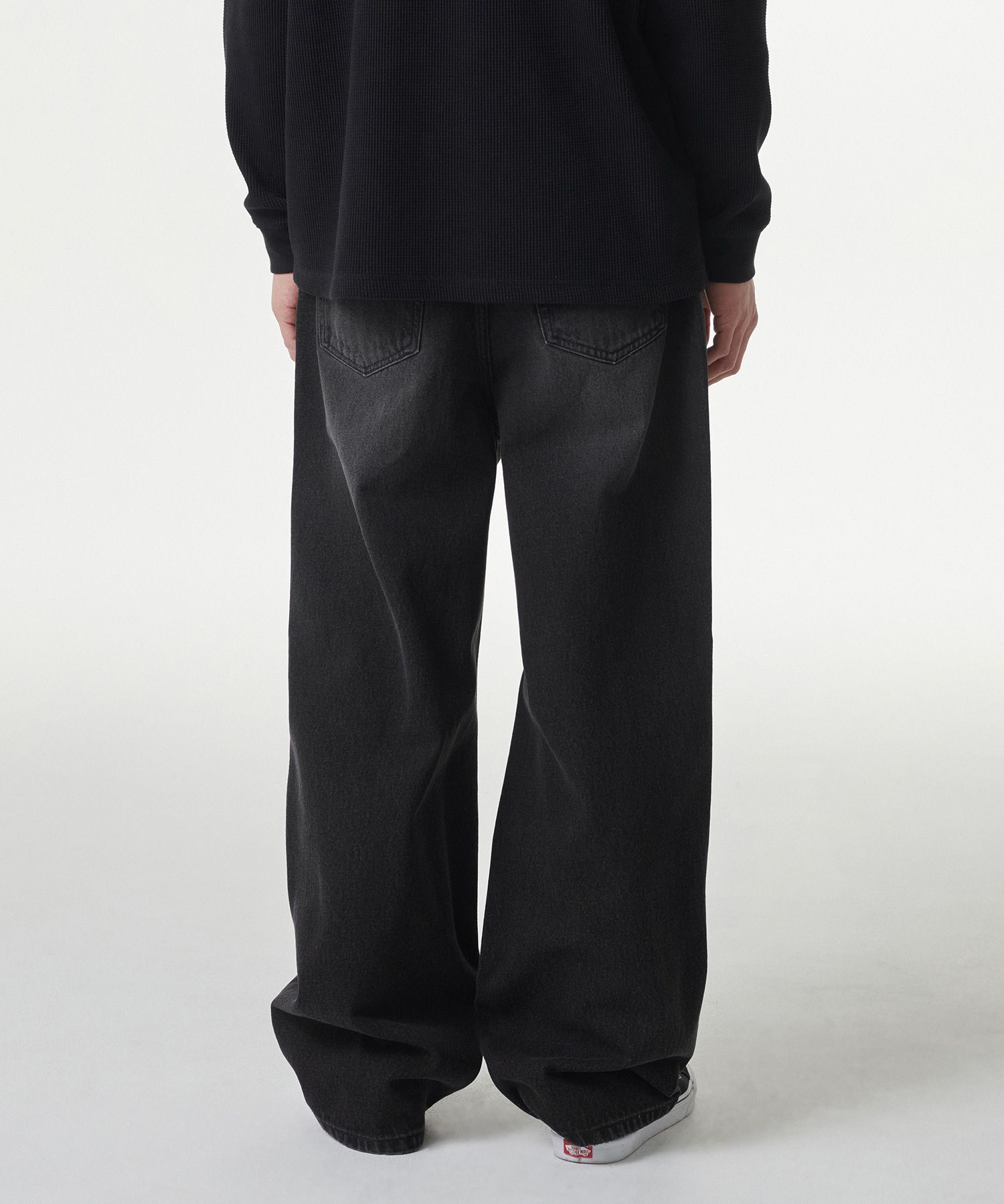 ★MUSINSA STANDARD★ Front destroyed wide denim pants washed MUSINSA | MUSINSA STANDARD Front Destroyed Wide Denim Pants