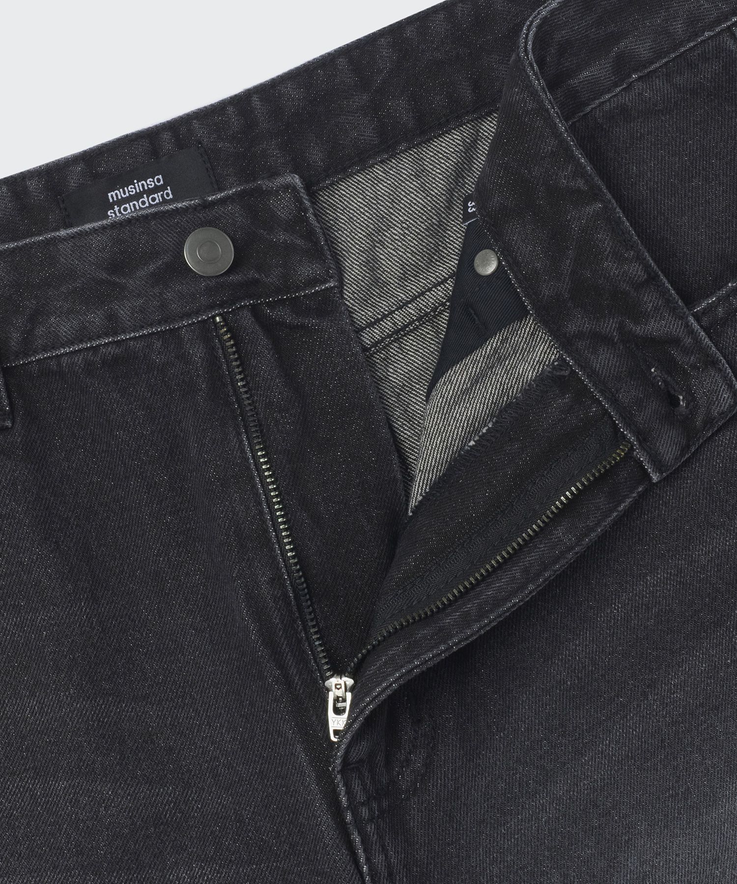 ★MUSINSA STANDARD★ Front destroyed wide denim pants washed MUSINSA | MUSINSA STANDARD Front Destroyed Wide Denim Pants
