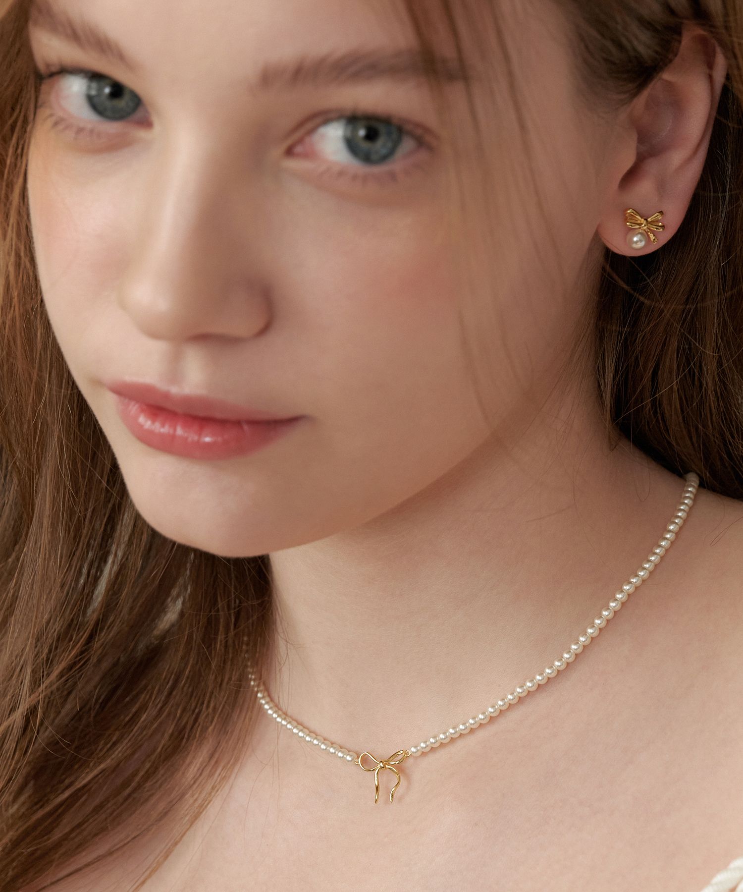 【TATIANA】Ribbon Tie Pearl Necklace☆追跡付 TATIANA】Ribbon Tie Pearl Necklace NZ2173〜ネックレス
