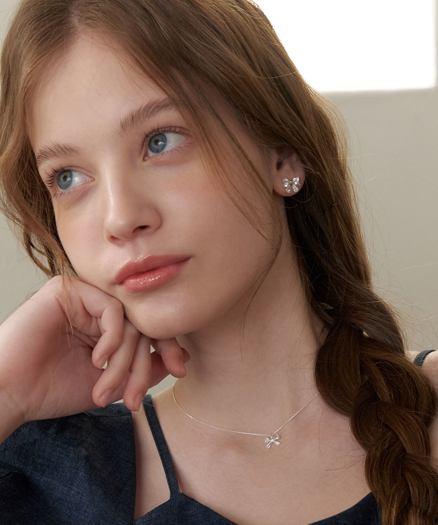 TATIANA☆[SILVER925] Twinkle Butterfly Ribbon Earring MUSINSA | TATIANA (Silver 925) Twinkle Butterfly Ribbon