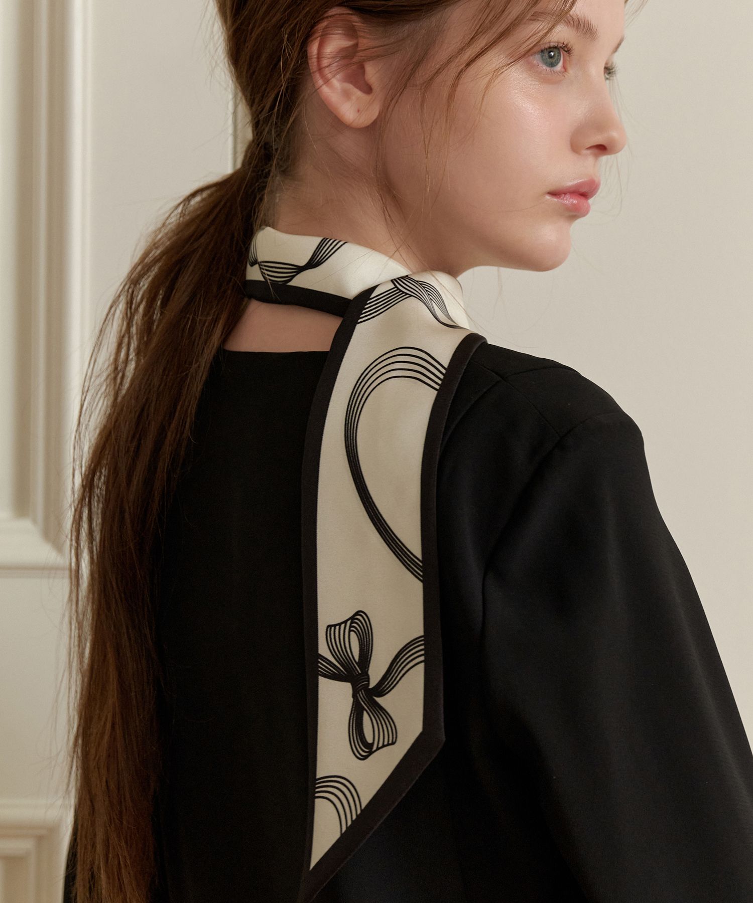 MUSINSA | TATIANA Connect Ribbon Twilli Silk Scarf SF2903