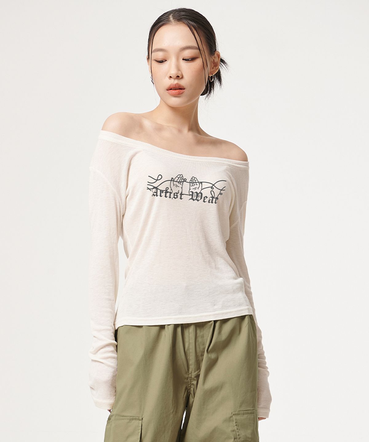 아티스트웨어(ARTISTWEAR) [ATW] 팜 루즈핏탑