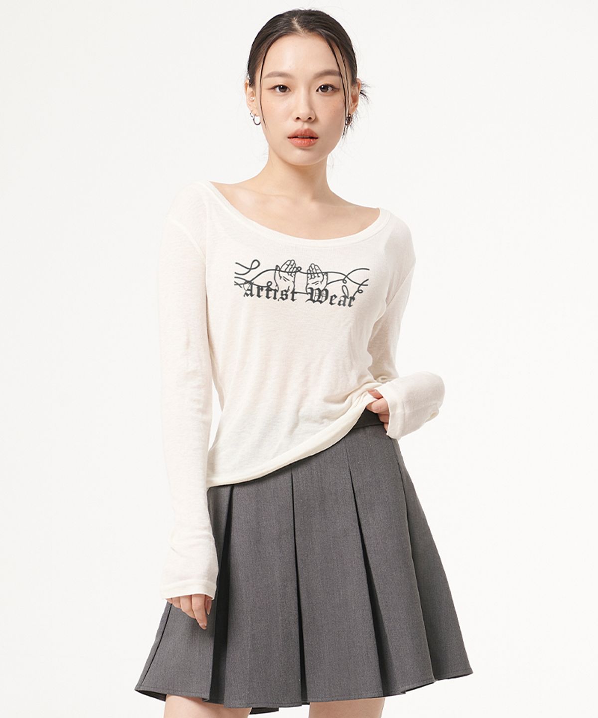 아티스트웨어(ARTISTWEAR) [ATW] 팜 루즈핏탑