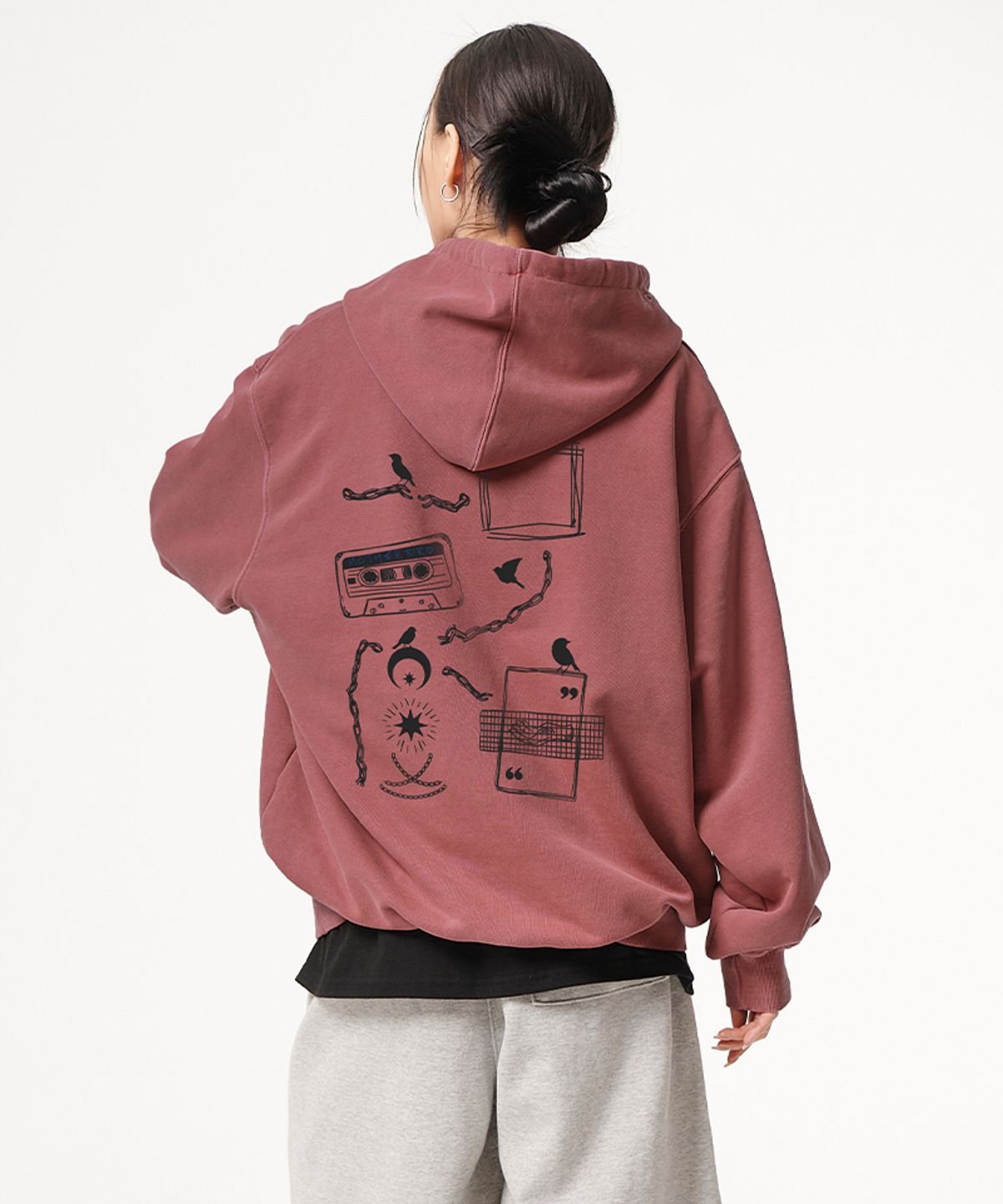 아티스트웨어(ARTISTWEAR) [ATW X 마더버드] 넥서스 피그먼트 후드