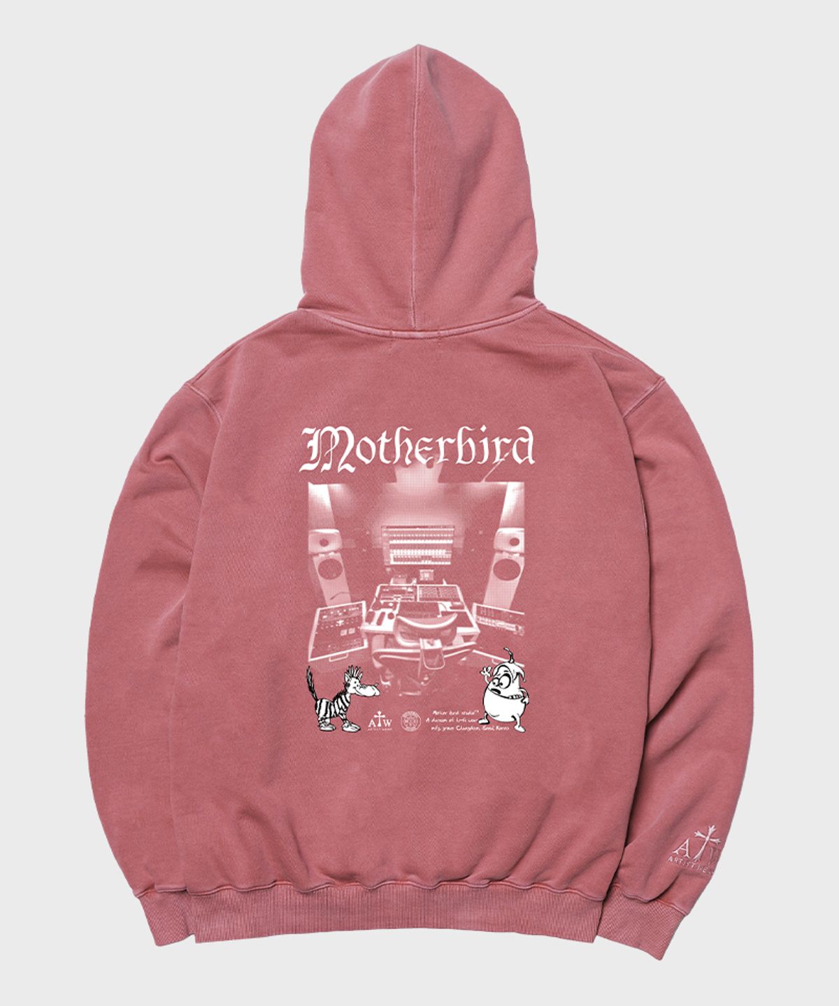 아티스트웨어(ARTISTWEAR) [ATW X 마더버드] 마스터링 피그먼트 후드