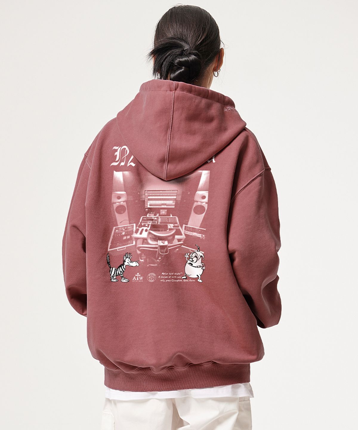 아티스트웨어(ARTISTWEAR) [ATW X 마더버드] 마스터링 피그먼트 후드