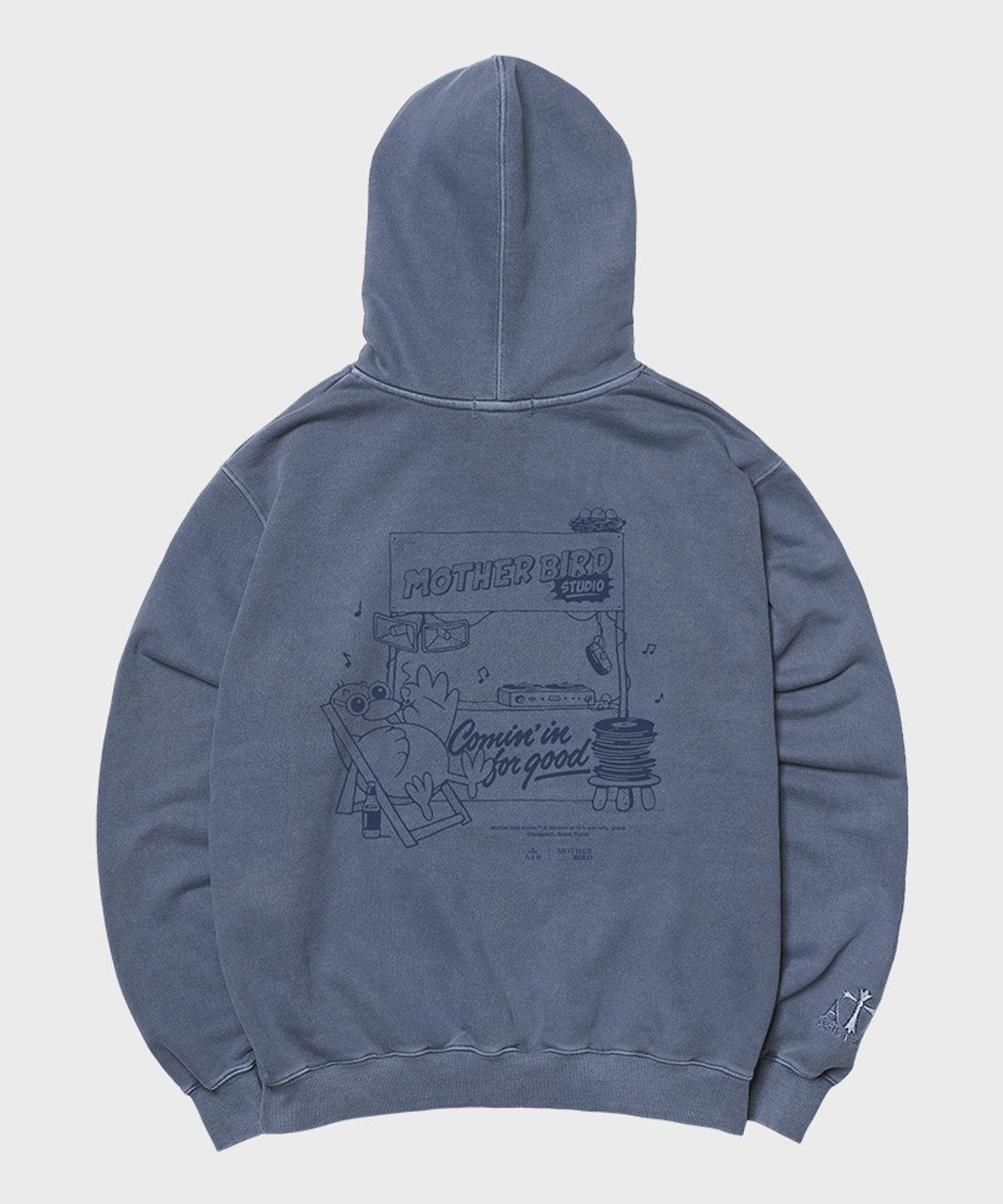아티스트웨어(ARTISTWEAR) [ATW X 마더버드] 커밍인포굿 피그먼트 후드