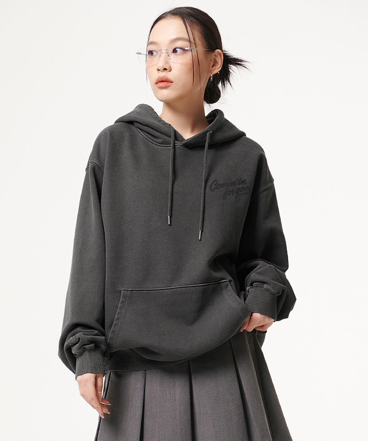 아티스트웨어(ARTISTWEAR) [ATW X 마더버드] 커밍인포굿 피그먼트 후드