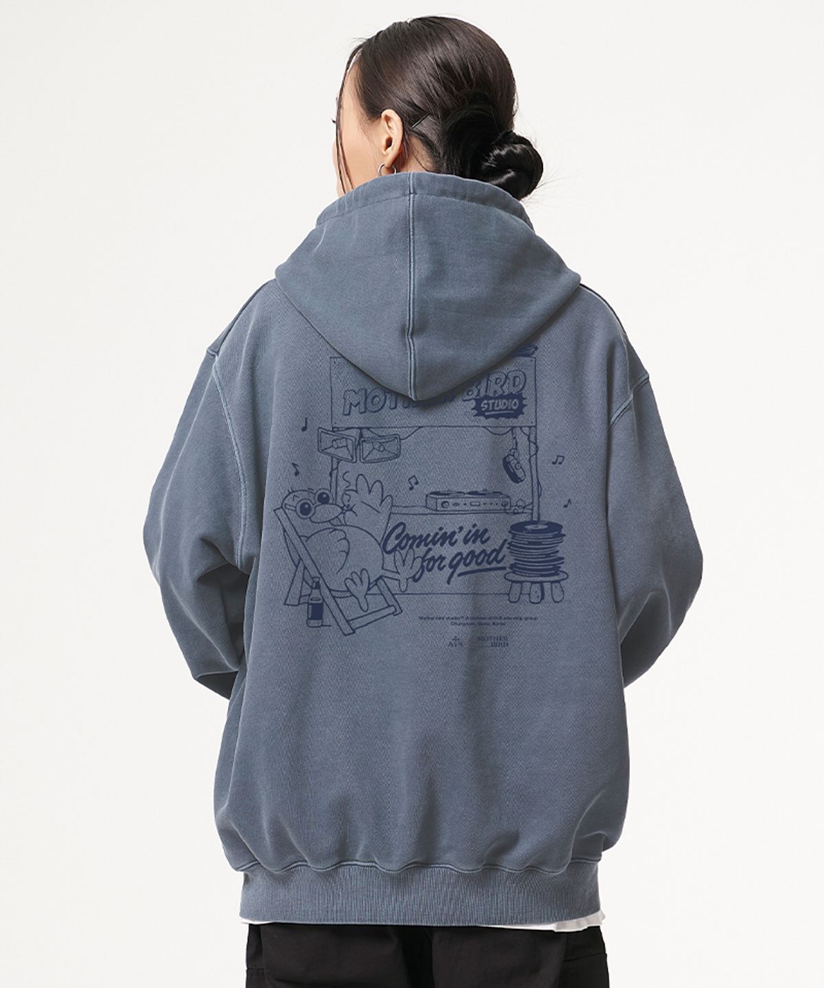 아티스트웨어(ARTISTWEAR) [ATW X 마더버드] 커밍인포굿 피그먼트 후드