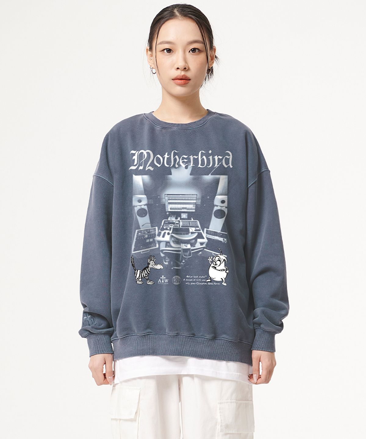 아티스트웨어(ARTISTWEAR) [ATW X 마더버드] 마스터링 피그먼트 맨투맨