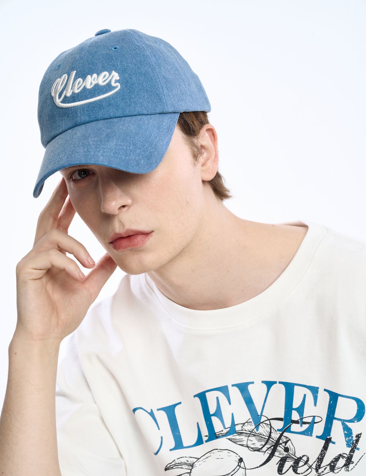 클레버필드(CLEVER FIELD) Clever 바이오 빈티지 캐주얼 볼캡_블루