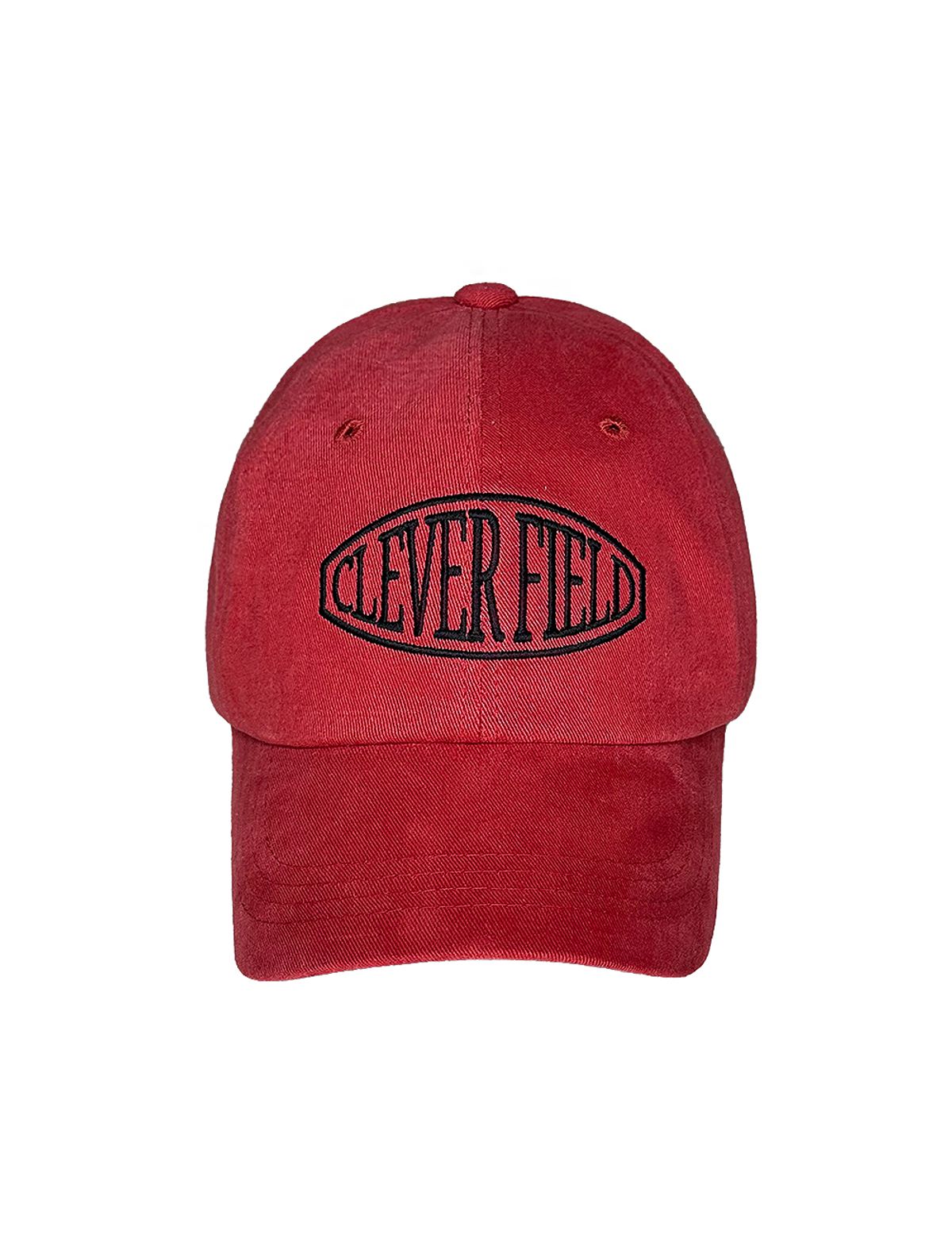 클레버필드(CLEVER FIELD) 시그니쳐 엠블럼 클래식 볼캡_레드