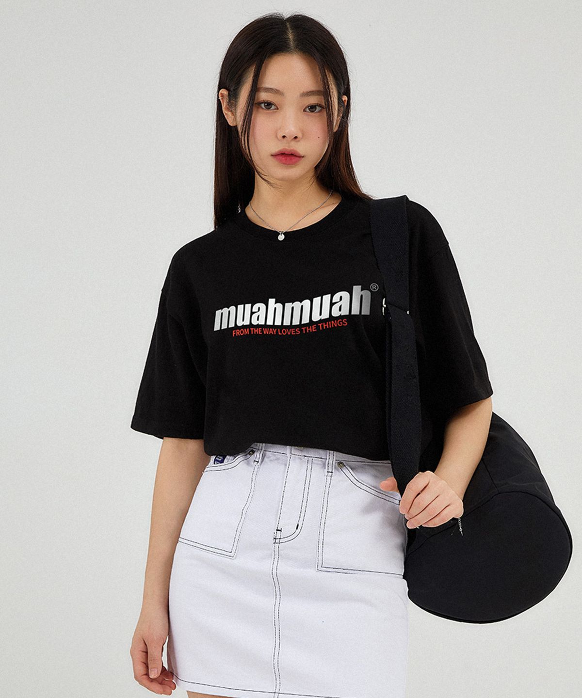 무아무아(MUAHMUAH) 더웨이 무아 프린팅 티셔츠 [2color]