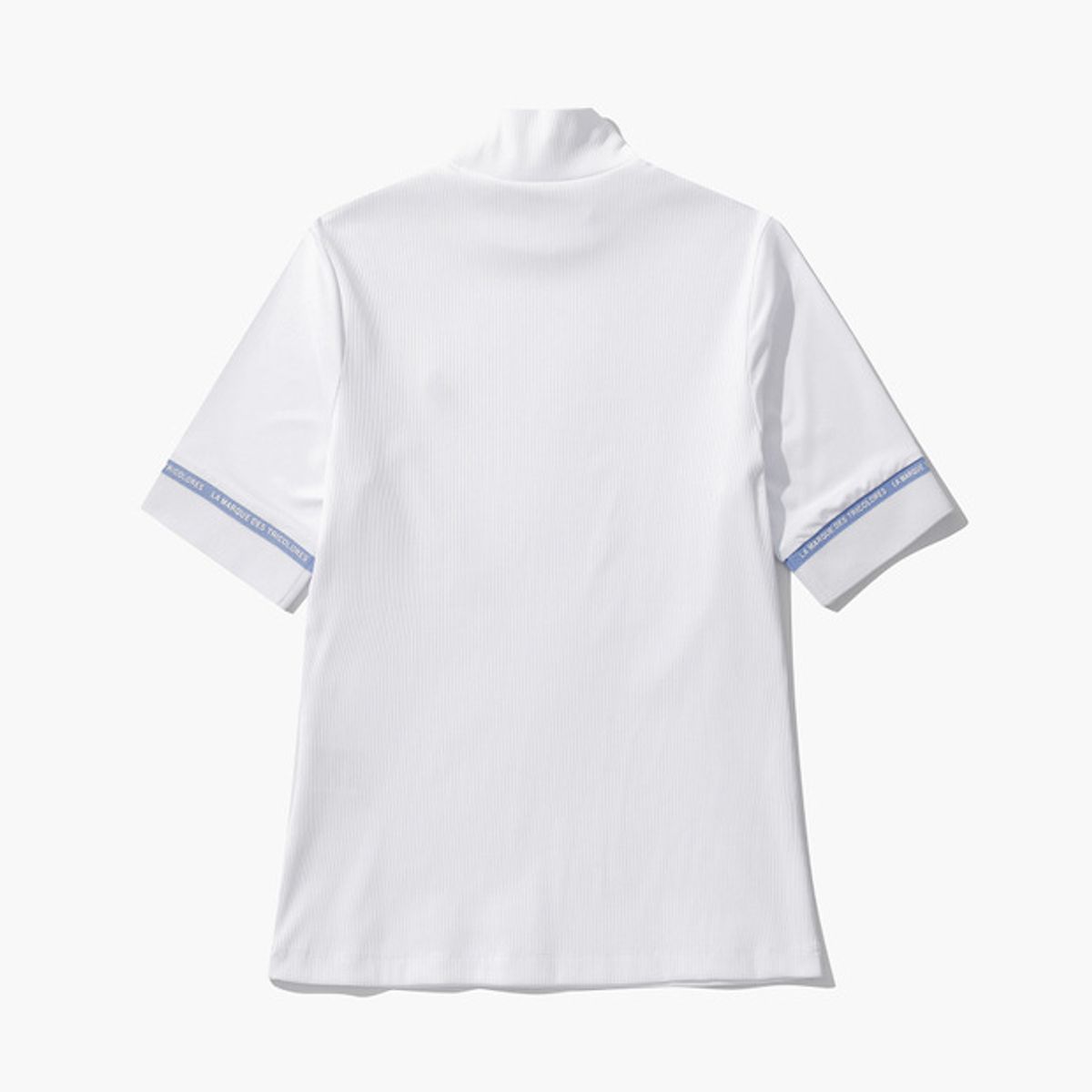 르꼬끄 골프(LECOQ GOLF) 여성 하이넥 골지 반팔 티셔츠 (GP122LTS37)