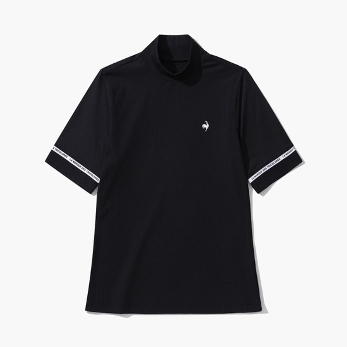 르꼬끄 골프(LECOQ GOLF) 여성 하이넥 골지 반팔 티셔츠 (GP122LTS37)