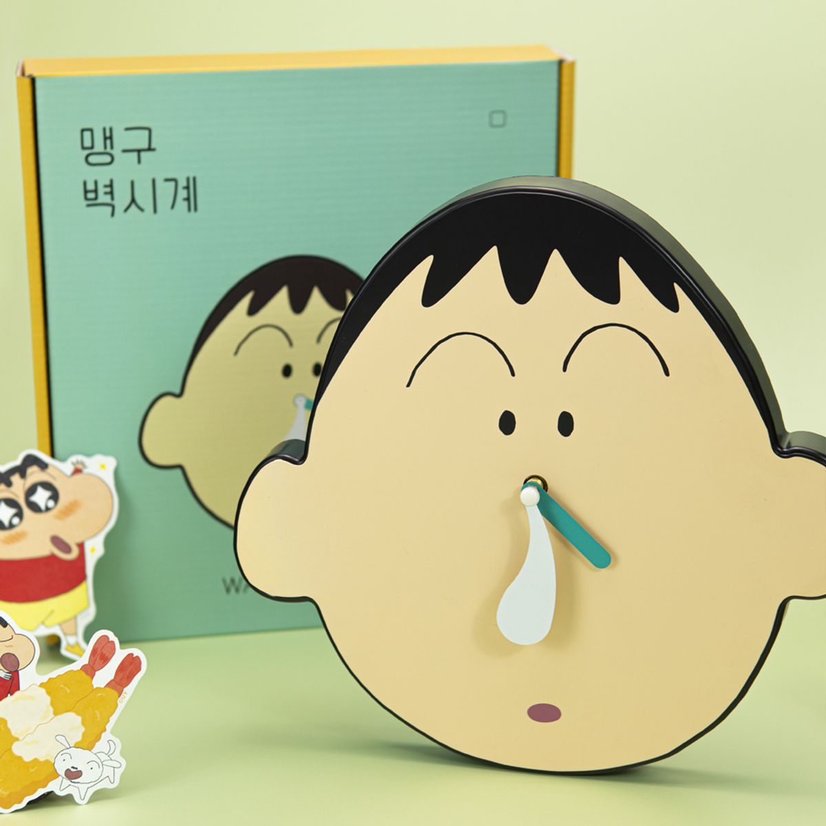 레토(LETO) 짱구 맹구 콧물 벽시계