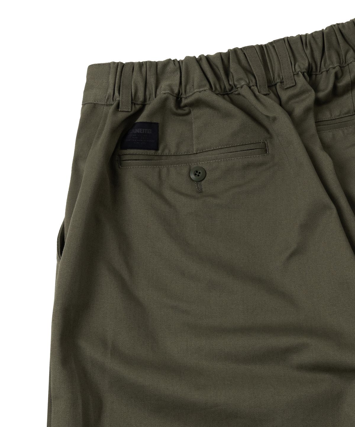 카네이테이(KANEITEI) WIDE CHINO TROUSERS (OLIVE DRAB)