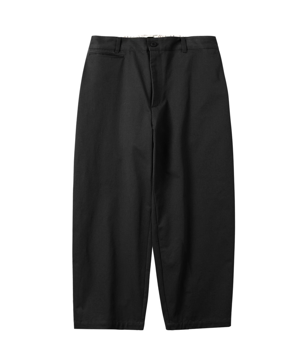 카네이테이(KANEITEI) WIDE CHINO TROUSERS (BLACK)