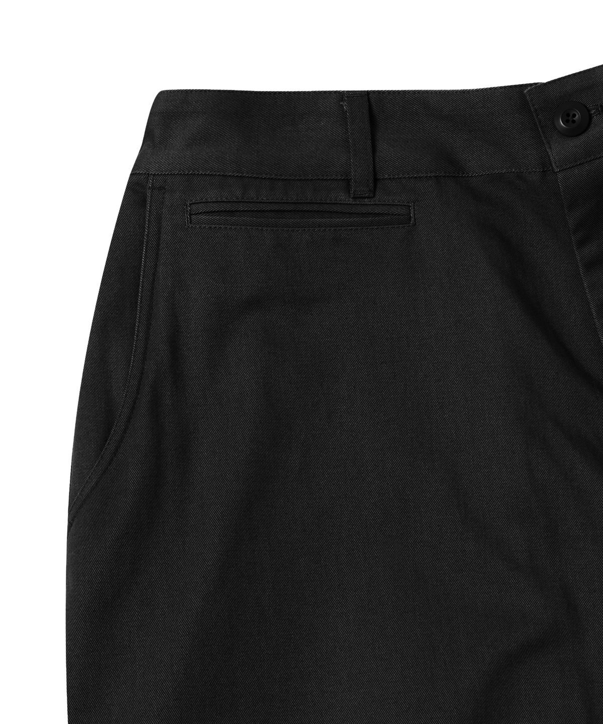 카네이테이(KANEITEI) WIDE CHINO TROUSERS (BLACK)