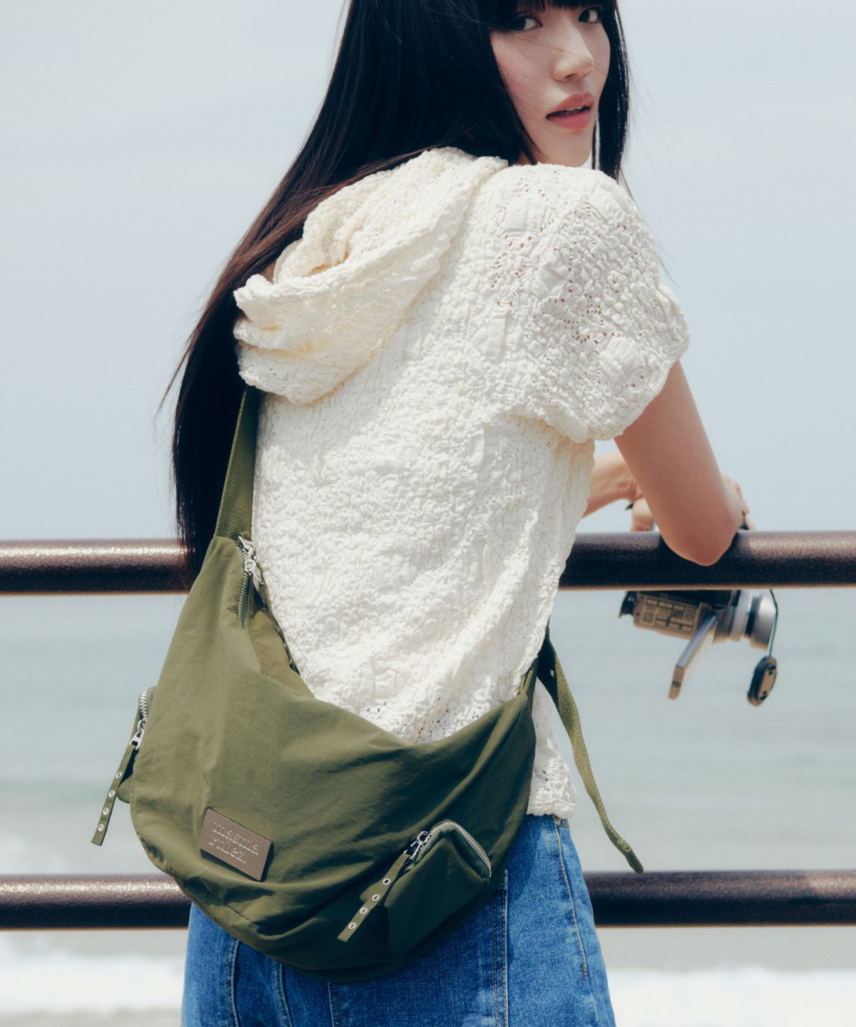 마스마룰즈(MASMARULEZ) 304Eyelet ear arch bag _ khaki