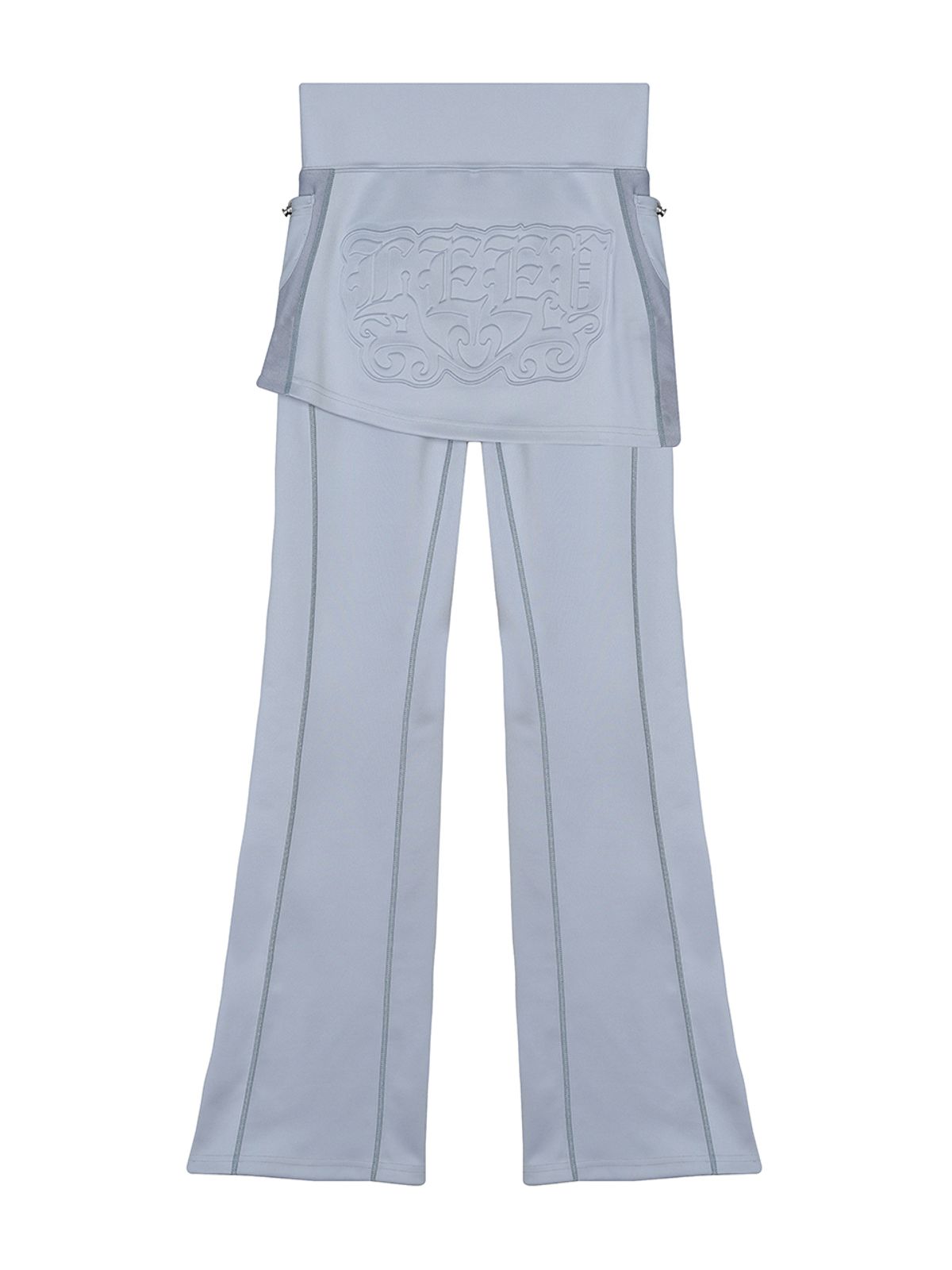 와이이이엘(YEEL) LOGO PATCH SKIRT PANTS GRAY