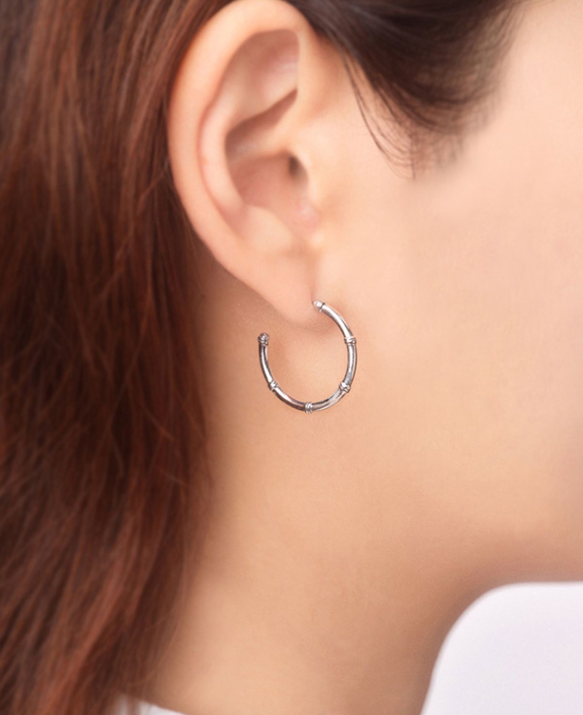 베누아(BENOIT) ER04SL Roman Slim Earrings [Sliver]