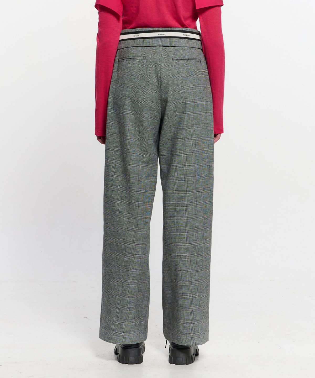 킴지수(KIMZISU) Fold Over Wide Slacks _ GREY