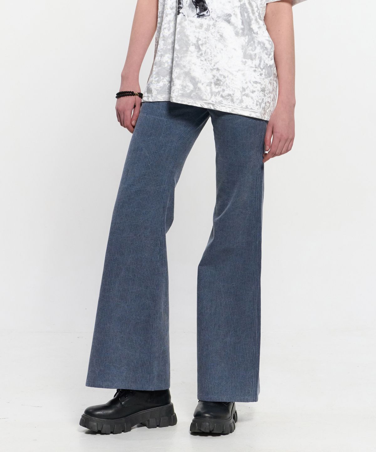 킴지수(KIMZISU) Stripe Bootcut pants _ BLUE