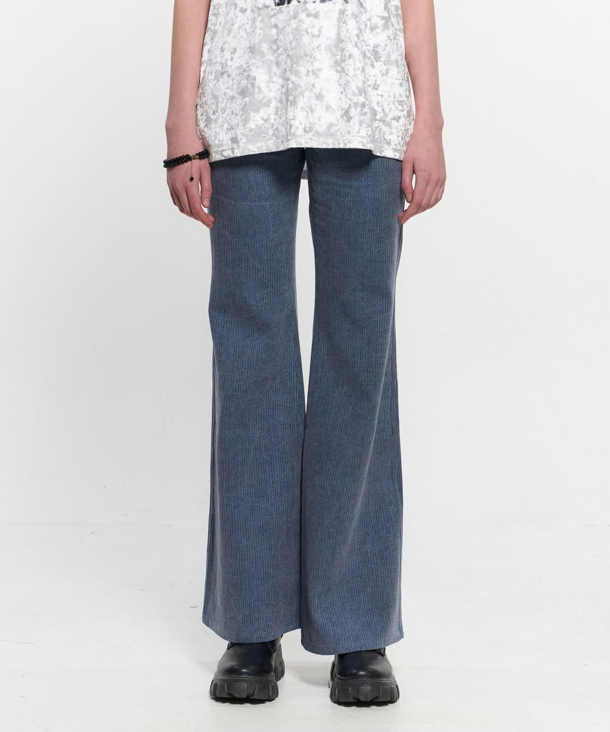 킴지수(KIMZISU) Stripe Bootcut pants _ BLUE