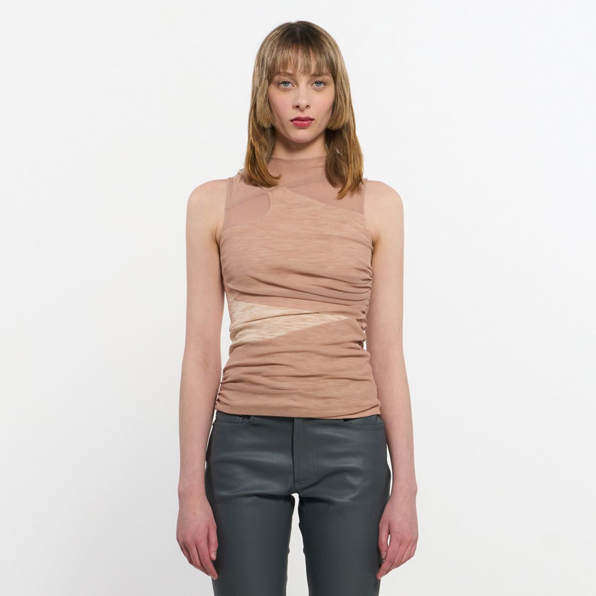 킴지수(KIMZISU) Layered Sleeveless _ BEIGE