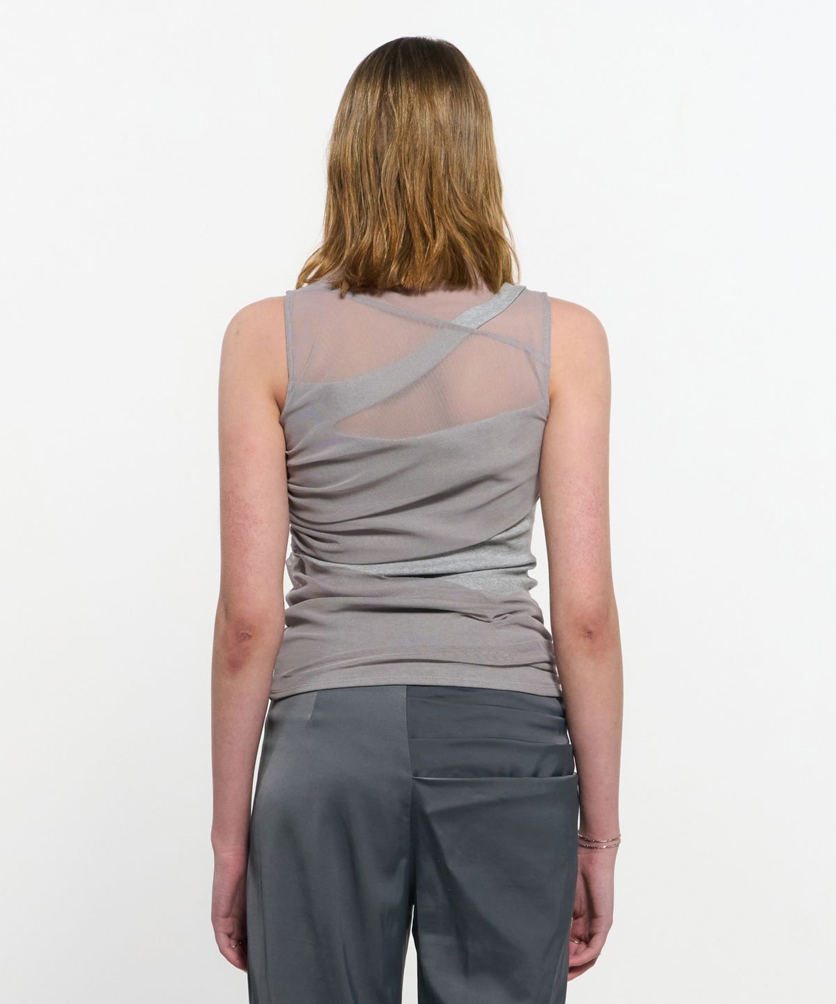 킴지수(KIMZISU) Layered Sleeveless _ GREY