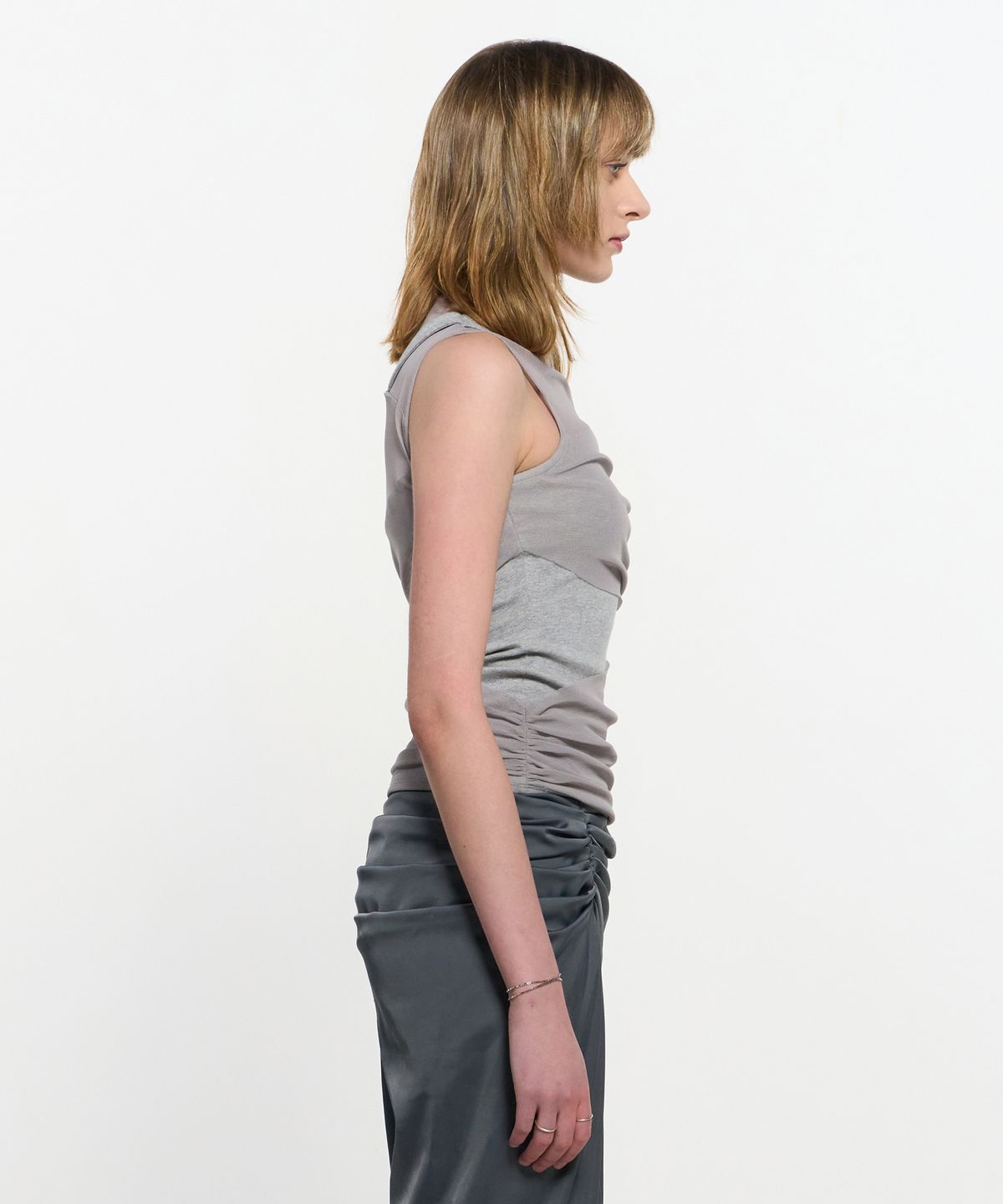킴지수(KIMZISU) Layered Sleeveless _ GREY