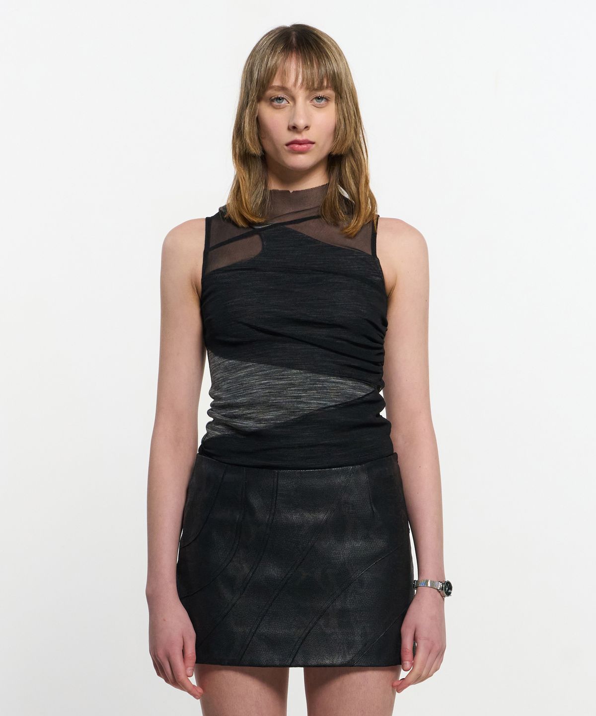 킴지수(KIMZISU) Layered Sleeveless _ BLACK
