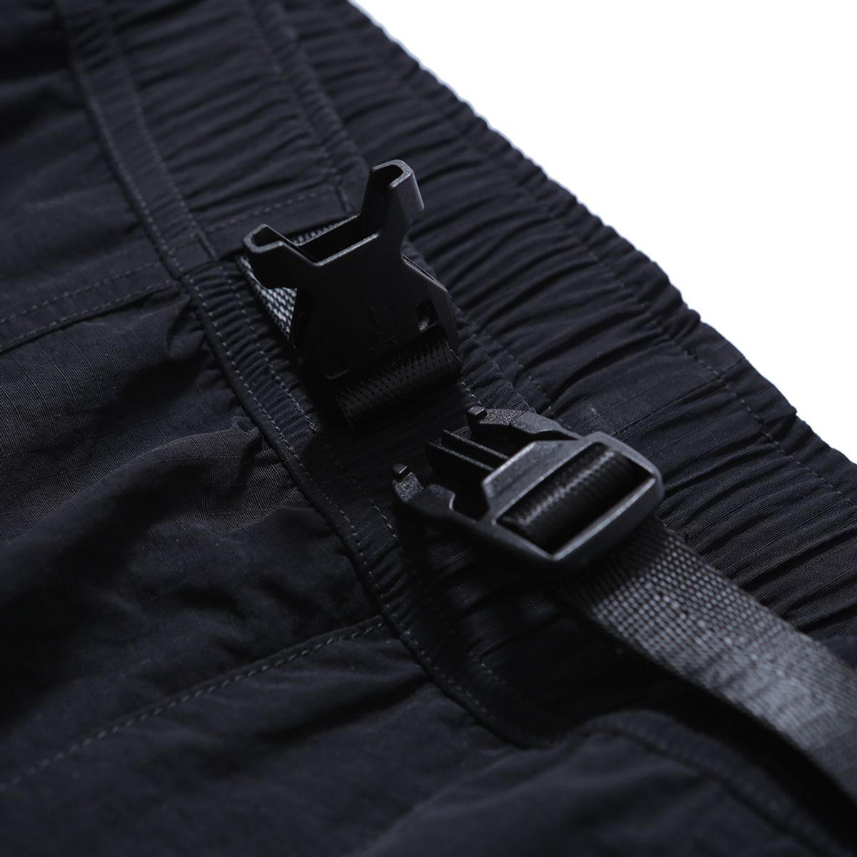 모이프(MOIF) [SS24]OVER FTG PANTS / BLACK RIPSTOP