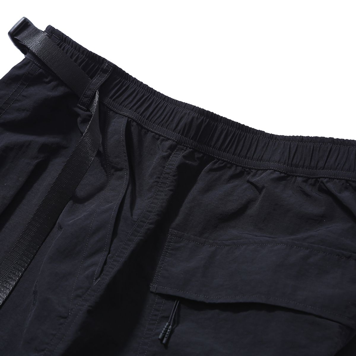 모이프(MOIF) [SS24]OVER FTG PANTS / BLACK RIPSTOP